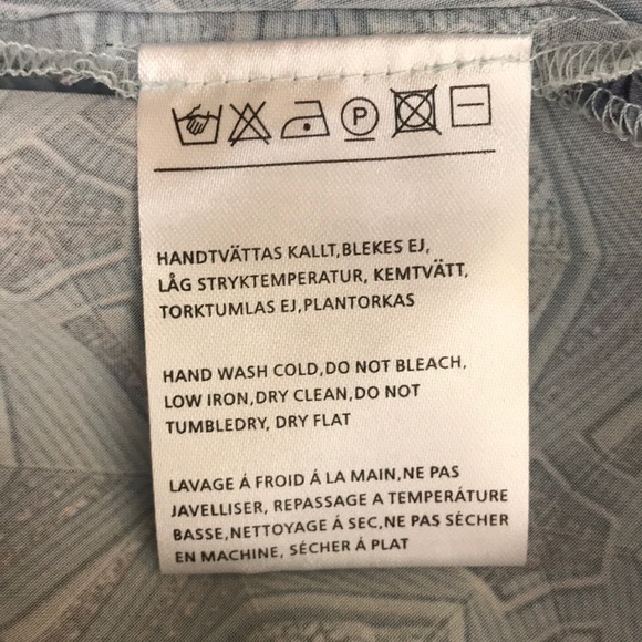 ACNE | Blue Short Sleeve Flowy Top - Picture 8 of 8